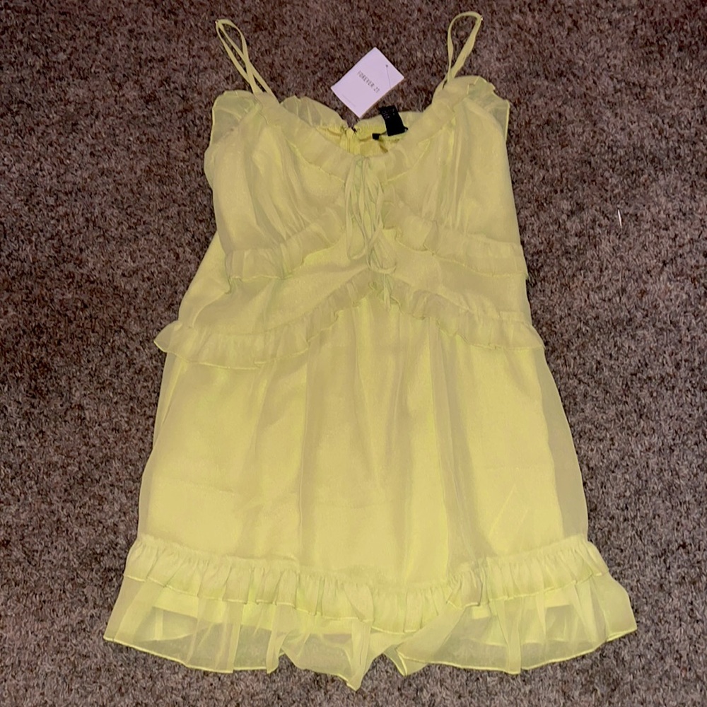 Forever 21 lime green dress!